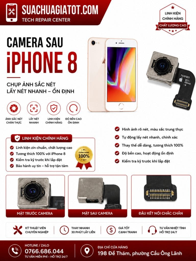 camera sau iPhone 8