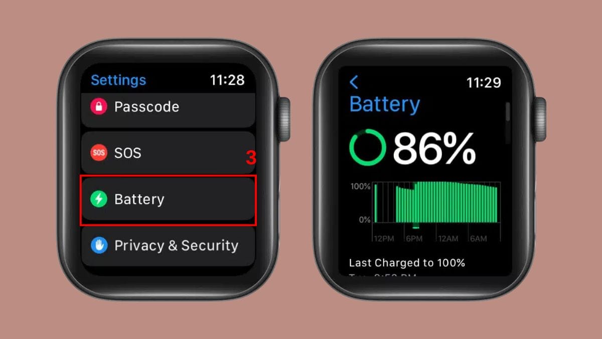 Kiểm tra tình trạng pin Apple Watch trước khi thay tại SCGT Quận 1