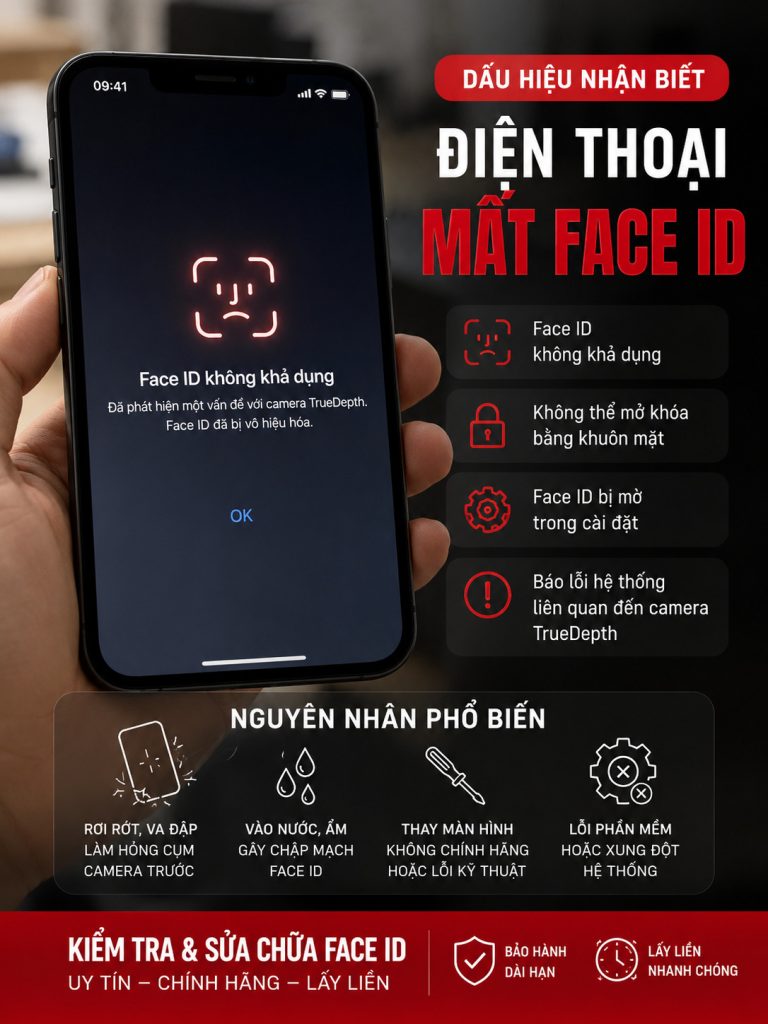 iPhone bị mất Face Id