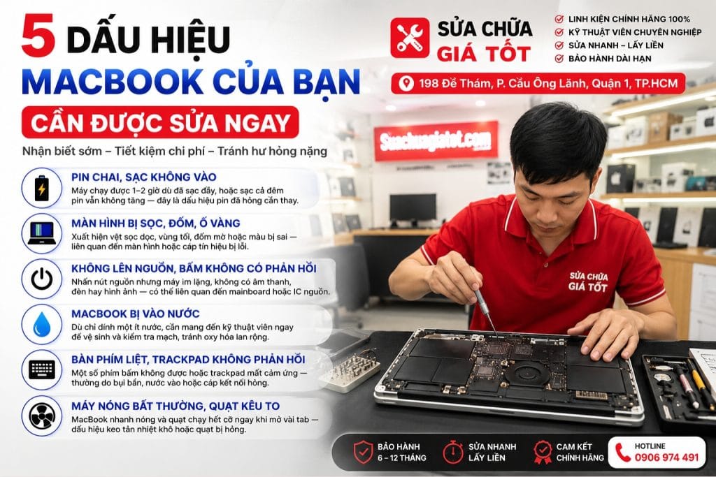 Sửa macbook quận 1 tại hồ chí minh