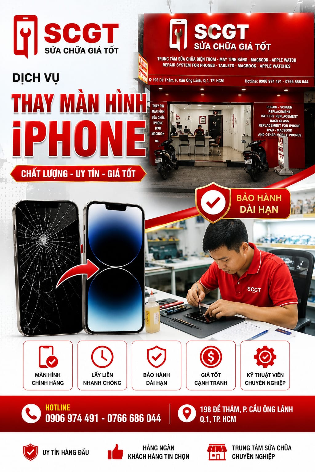 iPhone bị mất Face Id sửa tại suachuagiatot.com