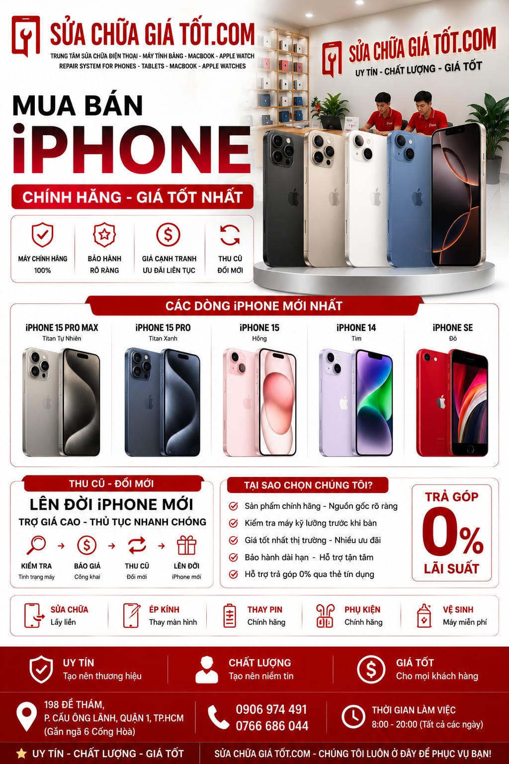iPhone lock được kiểm tra và sửa chữa tại Sửa Chữa Giá Tốt Quận 1