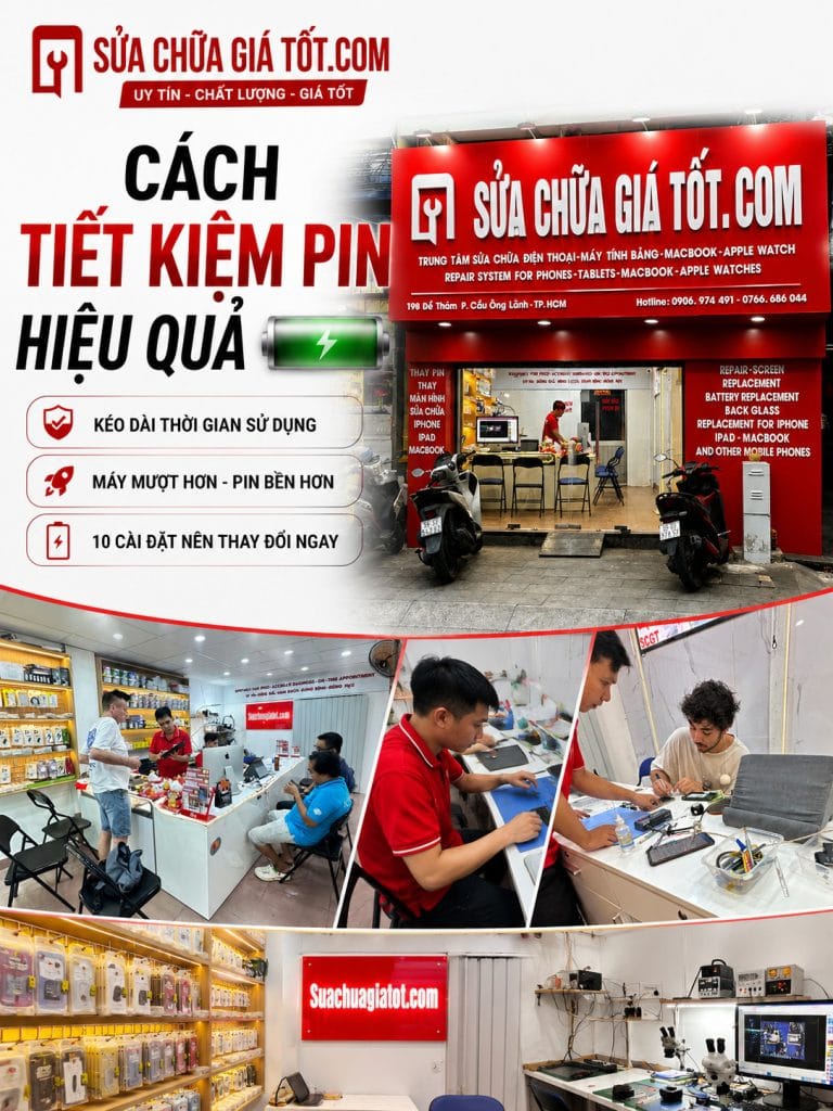 cách tiết kiệm pin iPhone hiệu quả
