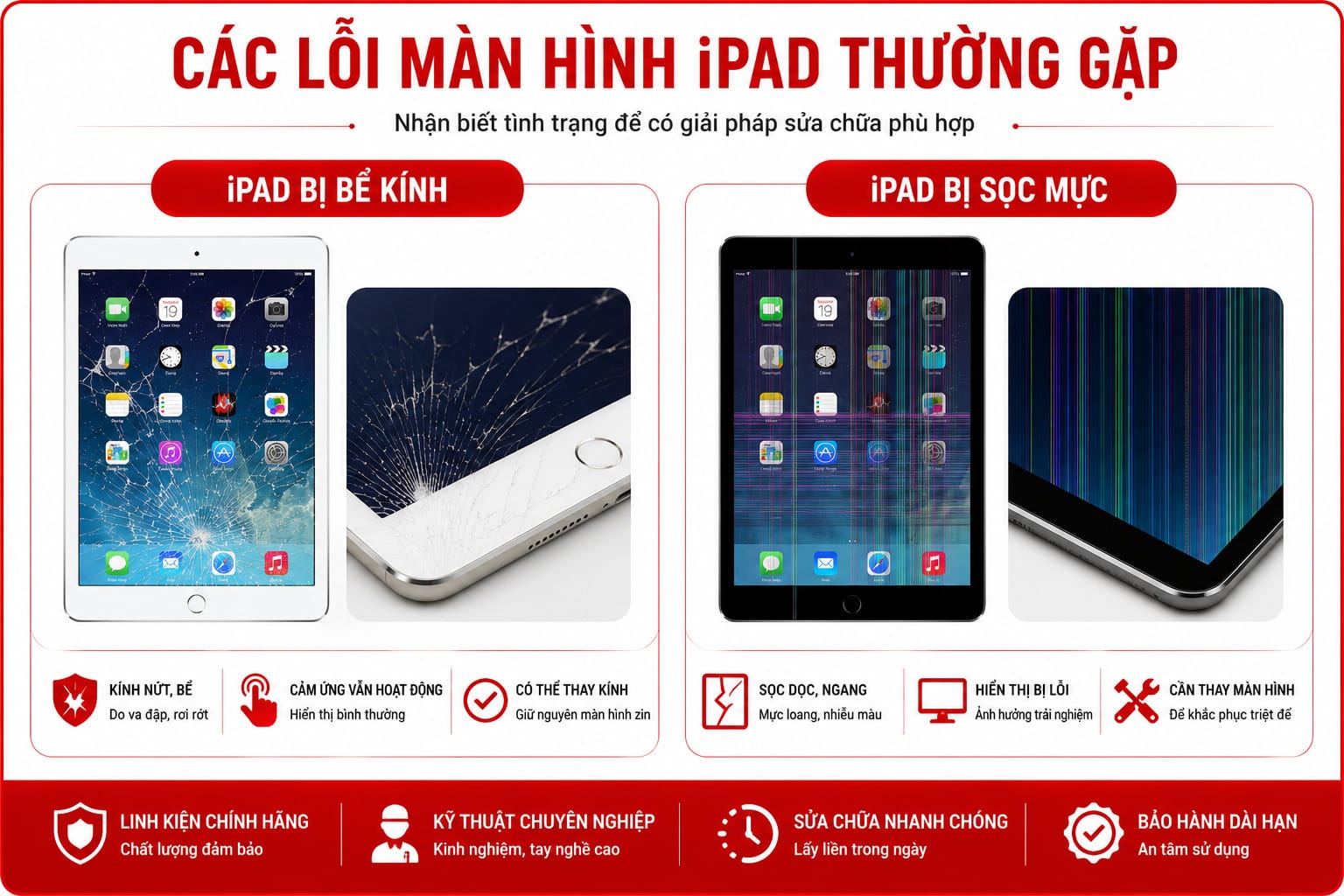 Ép kính thay màn hình iPad tại Sửa Chữa Giá Tốt Quận 1 - kỹ thuật viên thao tác trực tiếp