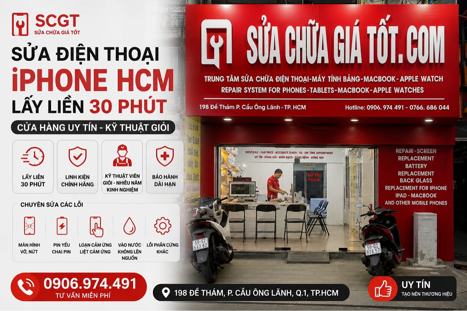 Sửa Điện Thoại iPhone HCM – Lấy Liền 30 Phút 2026