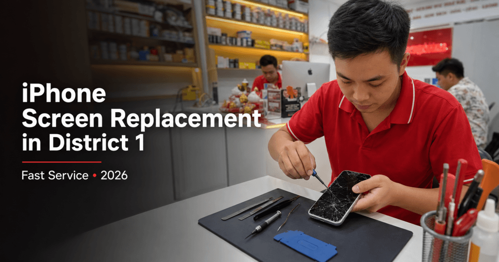 iPhone screen replacement in District 1 at Sửa Chữa Giá Tốt 2026