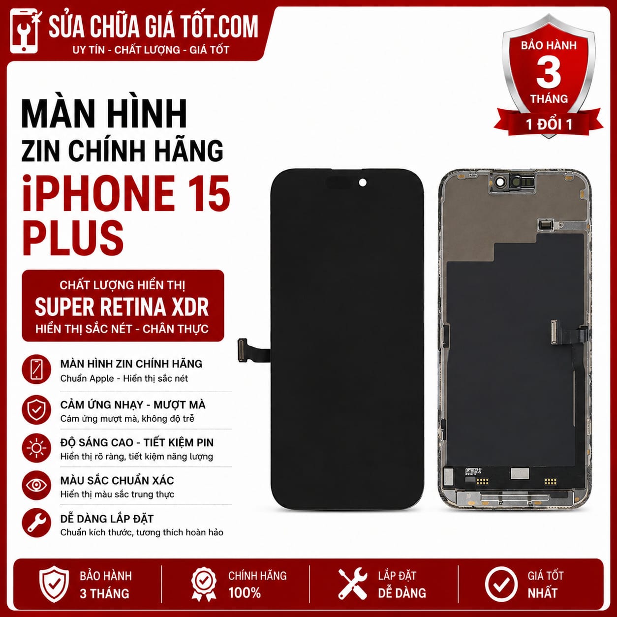 màn hình 15 Plus