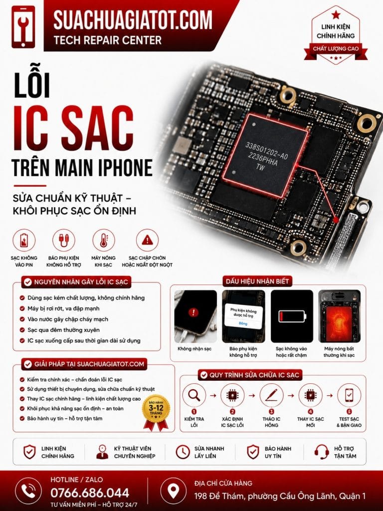 Lỗi IC sạc