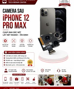 Thay Camera Sau iPhone 12 Pro Max — Chính Hãng, Lấy Liền 30 Phút
