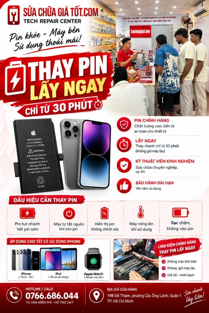 thay pin lấy ngay